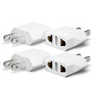 Adaptador de Plugue Unidapt Europeu para EUA (Tipo A) - Pacote com 4 Unidades - Branco