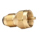Adaptador de recarga de tanque de propano de 1 libra Mr. Heater em latão Adaptador de recarga de tanque de propano de 1 libra Mr. Heater em latão
