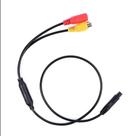 Adaptador De Sinal E Alimentação Universal De 4 Pinos Macho Para CVBS RCA Fêmea Para Câmera De Ré Adaptador De Sinal E Alimentação Universal De 4 Pinos Macho Para CVBS RCA Fêmea Para Câmera De Ré