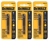 Adaptador de Soquete DEWALT DW2541IR - Hexagonal 1/4" para Quadrado 1/4"