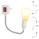 Adaptador de Soquete Para Tomada Com Interruptor Liga Desliga P/ Lâmpada Luz Bivolt