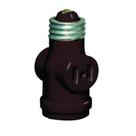 Adaptador de soquete sem chave Leviton, 2 tomadas, 660W, 125V, preto