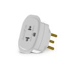 Adaptador de Tomada 2P+T 10A 250V Branco