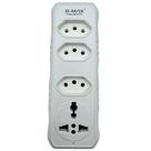 Adaptador de Tomada 3 Saídas - Tripolar - B-Max