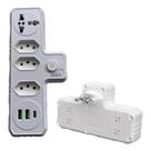 Adaptador De Tomada Benjamin 7 Em 1 Com Usb / Usb-c B-MAX-8704A