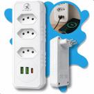 Adaptador de Tomada Benjamin T Usb Tipo C Universal 127/220v Filtro Linha Vertical -