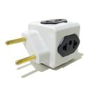 Adaptador de Tomada Cubo 4 Entradas 10A 20A