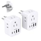 Adaptador de tomada de viagem HANYCONY Type J Power Switzerland x2