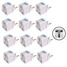 Adaptador de tomada padrão europeu universal Brasil 12 uni