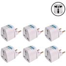 Adaptador de tomada padrão europeu universal Brasil 6 uni