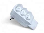 Adaptador De Tomada Plug 4 Saidas Benjamin Branco 10A