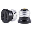 Adaptador de tomada Power Gear Polarized Handy Plug, pacote com 2 unidades, preto
