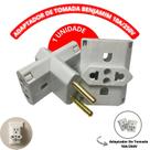 Adaptador De Tomada T Benjamim Cubo Multiuso 10A 250V Unidade
