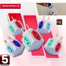 Adaptador de Tomada universal Kit C/5 Benjamin 10A 20A CUBO Pino Maciço Resistente 4 Tomadas
