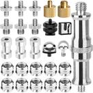 Adaptador de tripé de câmera ChromLives, pacote com 26 unidades, conjunto de parafusos de 1/4 a 3/8
