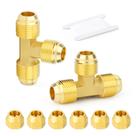 Adaptador de tubo de encaixe de tubo de 3 vias Tee 1/2 Male Flare x 1/2"