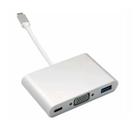 Adaptador De USB-c Para Vga Multiporta 3 Em 1 Vga USB 3.1-c Adaptador De USB-c Para Vga Multiporta 3 Em 1 Vga USB 3.1-c