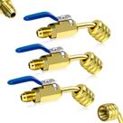 Adaptador de válvula de esfera Drako-Myxx A2L R-32 R-454B para refrigerante