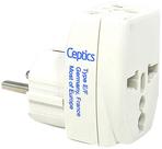 Adaptador de viagem Ceptics GP3-9 3 tomadas tipo E/F Schucko 3000W