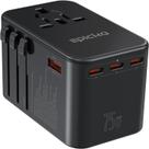 Adaptador de viagem EPICKA TA-105 Max GaN 75W com 3 USB-C e 2 USB-A