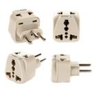 Adaptador de viagem OREI Type J dos EUA para a Suíça, pacote com 4