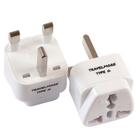 Adaptador de viagem TravelMore Type G Plug UK, pacote com 2
