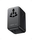 Adaptador de viagem universal MOMAX GaN 100W com 2 AC e 4 USB