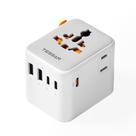 Adaptador de viagem universal TESSAN 65W GaN com 2 tomadas AC 5 USB