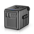 Adaptador de viagem URJD 5.8A 3X USB-C 2X USB-A 6 dispositivos em mais de 200 países Adaptador de viagem URJD 5.8A 3X USB-C 2X USB-A 6 dispositivos em mais de 200 países