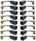 Adaptador de vídeo Balun SGUESIKR BNC para RJ45 de 8 pares com alimentação