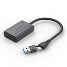 Adaptador De Vídeo Hdmi Via Usb / Usb-c Vention 2 em 1 1080p