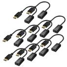 Adaptador DisplayPort para HDMI Moread 4K, pacote com 10 - preto