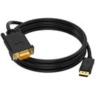 Adaptador DisplayPort para VGA Seefeful banhado a ouro 1080P de 3 pés