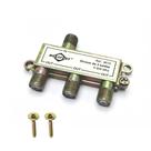 Adaptador Divisor Antena Sinal Televisão Net 3 Saídas Para Cabo Coaxial 1X3 900 Mhz VHF UHF Brasfort