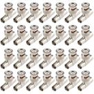 Adaptador divisor BNC Fanbalunke BNC macho para 2 fêmeas 28 unidades Adaptador divisor BNC Fanbalunke BNC macho para 2 fêmeas 28 unidades
