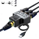 Adaptador divisor Ethernet Aoiutrn RJ45 de 1 a 3 portas 100 Mbps Adaptador divisor Ethernet Aoiutrn RJ45 de 1 a 3 portas 100 Mbps