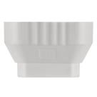 Adaptador Downspout VYH 3x4 para 2x3 Gutter Downspout (branco)