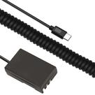 Adaptador Dummy PD EP-5 Bateria Nikon EN-EL9 Espiral USB-C