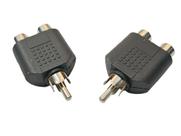 Adaptador Duplicador Rca Macho Fêmea Conector Áudio ( Par )