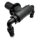 Adaptador duplo amanco para 2 máquina lavar 40 mm preto Adaptador duplo amanco para 2 máquina lavar 40 mm preto