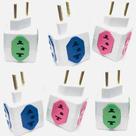 Adaptador em Cubo Tomada 10a Benjamin Padrão Novo E Antigo Adaptador em Cubo Tomada 10a Benjamin Padrão Novo E Antigo