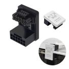 Adaptador Energia PCIe 5.0 12VHPWR 16 pinos Ângulo 180 Graus para Placa De Video Gpu Vga 600W