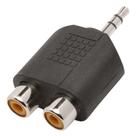 Adaptador Femea RCA Dupla para PLUG P2 Stereo (10 Unidades)