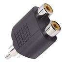 Adaptador Fêmea Rca Dupla Para Plug Rca Níquel - PC / 10 Adaptador Fêmea Rca Dupla Para Plug Rca Níquel - PC / 10