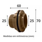 Adaptador Flange 25mm (3/4'') Para Caixa D'água/Cisterna