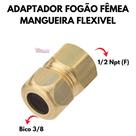 Adaptador Fogao Femea Mangueira Flexivel