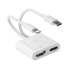 Adaptador HDMI 4K Para iPhone 17 16 15 14 13 12 11 pro Max XS XR Para HDTV Projetor Monitor