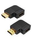 Adaptador HDMI CableCreation macho para fêmea 90 e 270 4K Adaptador HDMI CableCreation macho para fêmea 90 e 270 4K