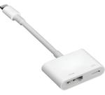 Adaptador Hdmi Compativel Iphone Lightning Digital Celular Na Tv Branco