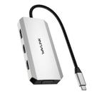Adaptador HDMI duplo USB-C 4K @60Hz, docking station 7 em 1 para laptop